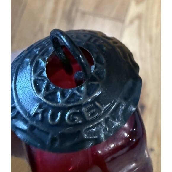 Vintage Kugel Mercury Glass Christmas Ornament Embossed Midwest Kugel - Picture 9 of 9